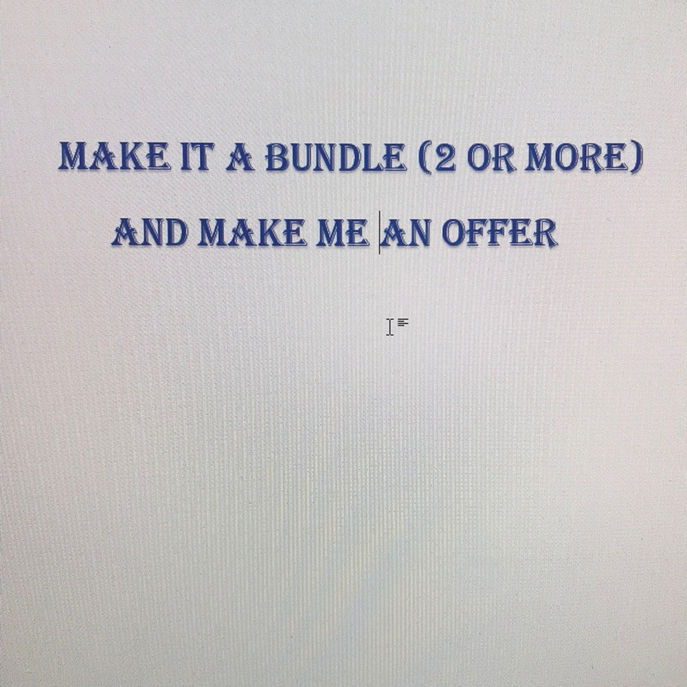 Make it a bundle.